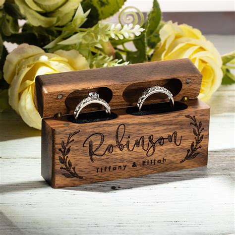 wooden ring box for wedding